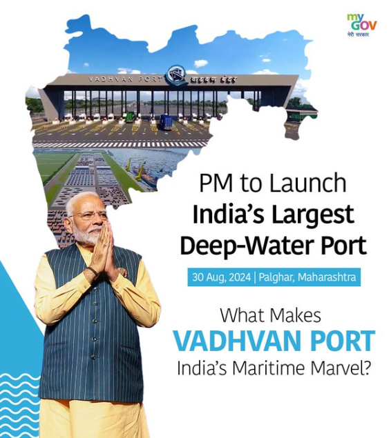 deep-water port, Vadhvan, in Palghar, Maharashtra. 